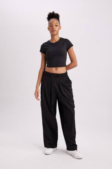 DeFactoFit Oversize Fit Parachute Trousers