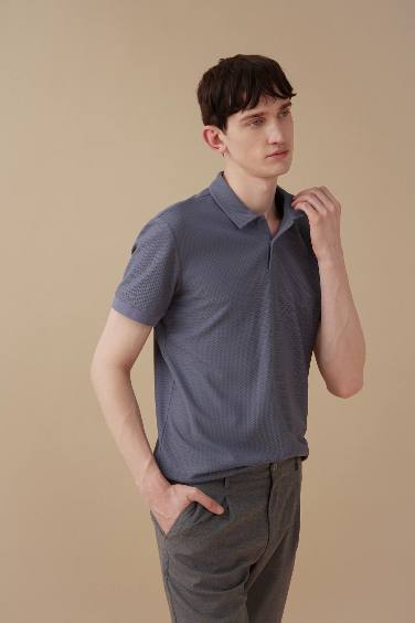 Modern Fit Kısa Kollu Polo Basic Tişört