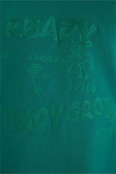 تيشيرت قصة مريحة بياخة مستديرة