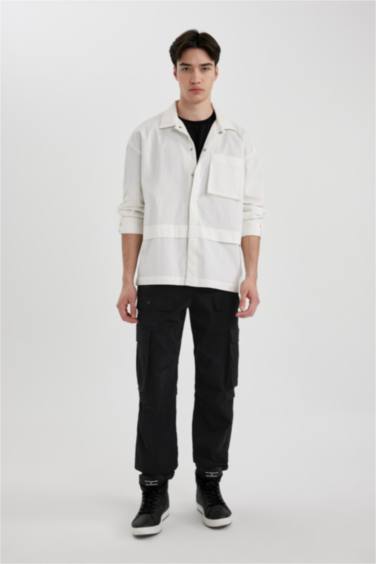 Baggy Fit Regular Hem With Cargo Pocket Trousers