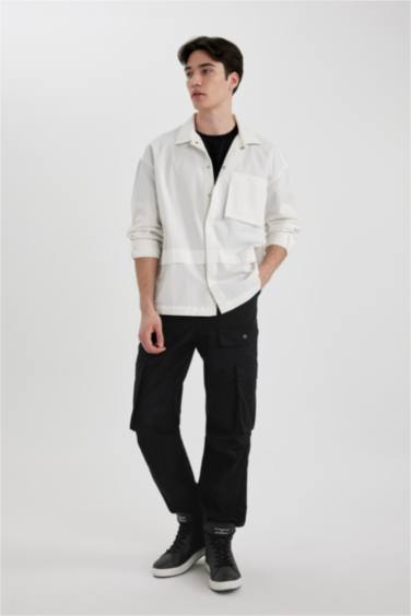 Baggy Fit Regular Hem With Cargo Pocket Trousers