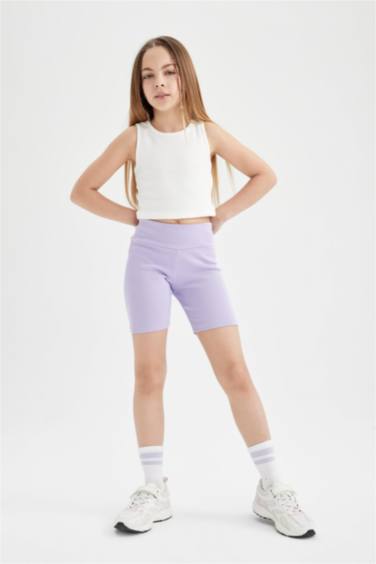 بنطلون ليجن بناتي بايكر مضلع