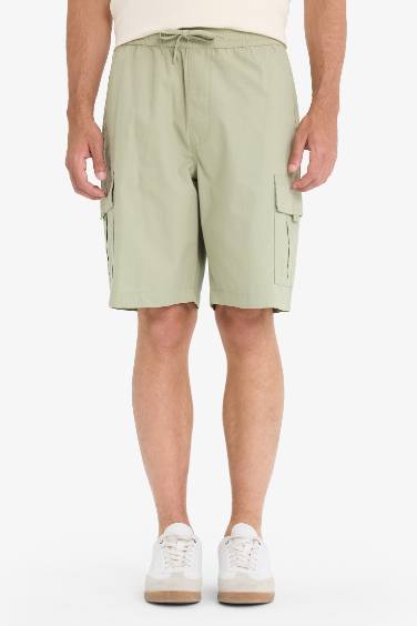 Cotton Relax Fit Bermuda Shorts