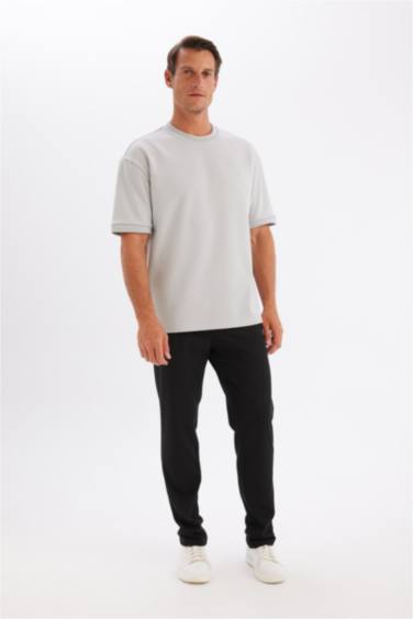 Oversize Fit Crew Neck Short Sleeve T-Shirt