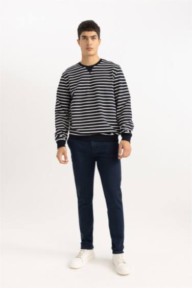 заманауи пішім дөңгелек жаға Свитер