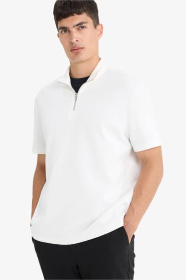 تيشيرت نص ردن قصة عادية بياخة عالية بسحاب