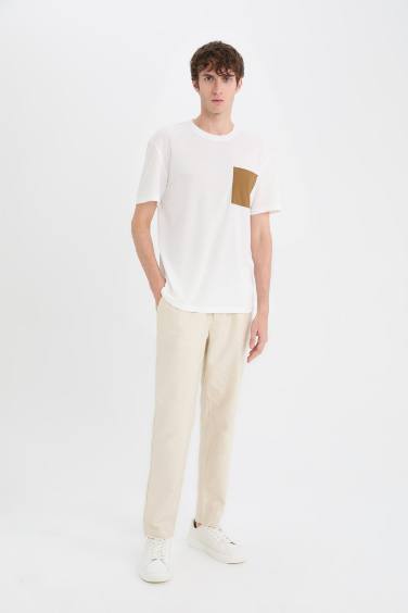 дөңгелек жаға Қысқа жеңді футболка