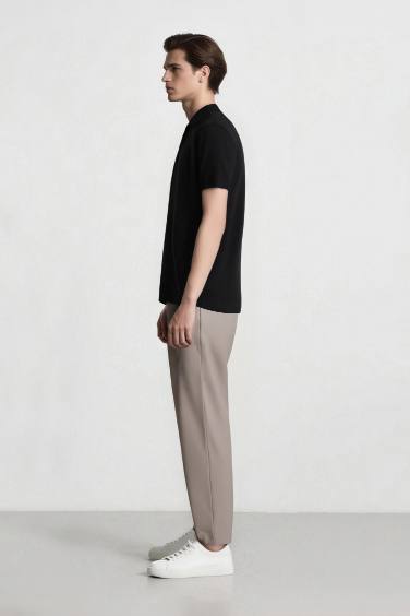 سروال عادي بقصة مستقيمة