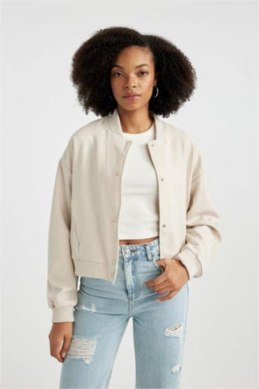 جاكيت بومبر بياقة كوليج