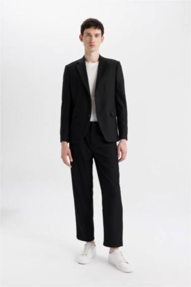 Tapered Fit Regular Hem Trousers