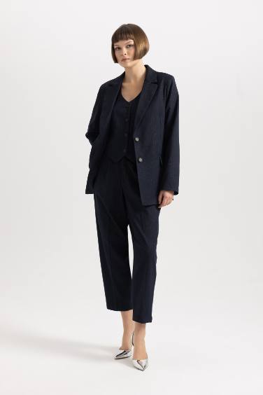 بليزر مخطط قصة فضفاضة