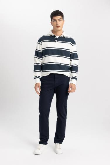 بنطلون كارجو تويل قصة عادية بجيب