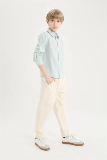 Erkek Çocuk Balloon Fit Standart Paça Twill Pantolon