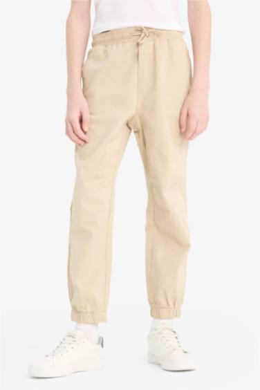 سروال أولاد من جبردين بخصر و ساق مطاطي