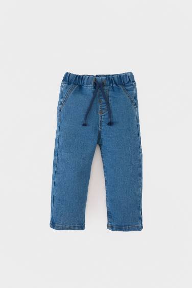 Baby Boy Straight Leg Elastic Waist Jeans