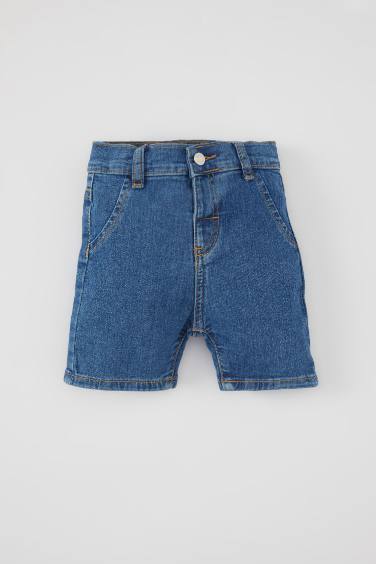 Baby Boy Regular Fit Elastic Band Shorts