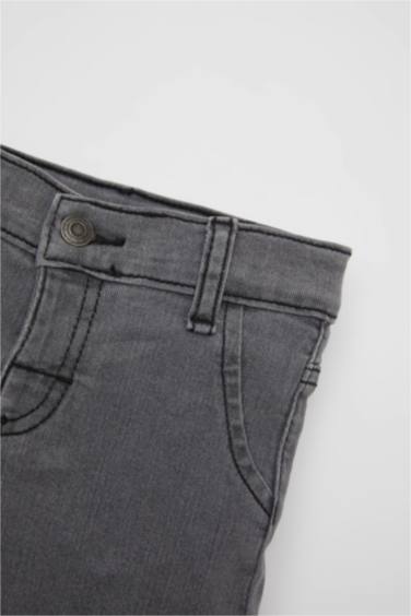 Baby Boy Regular Fit Elastic Band Denim Shorts