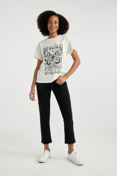 T-Shirt imprimé Coupe Régulière Col Ras Du Cou