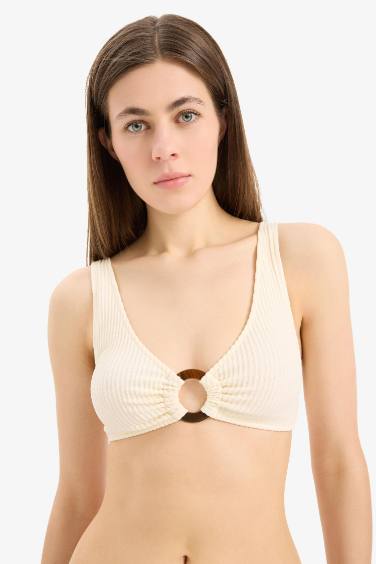 Regular Fit Bürümcük Bikini Üstü-Fall in Love