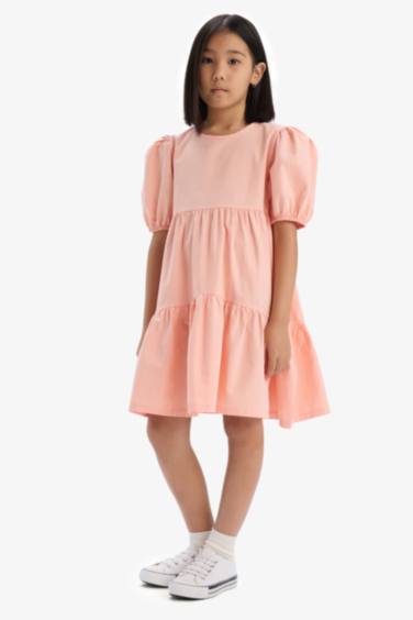 Regular Fit Short Sleeve Woven Dress
