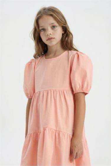 Regular Fit Short Sleeve Woven Dress