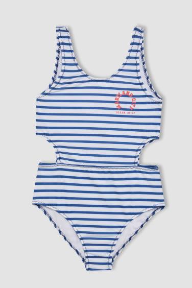 Girl Striped Swimsuit