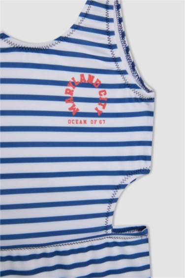Girl Striped Swimsuit