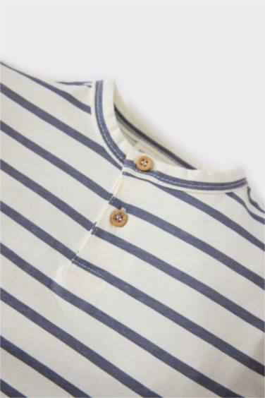 Baby Boy Striped T-Shirt Shorts 2 Piece Set