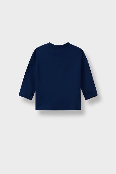 Baby Boy Crew Neck Basic Long Sleeve T-Shirt
