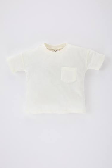 T-Shirt Col Rond à Manches Courtes pour Bébé Garçon