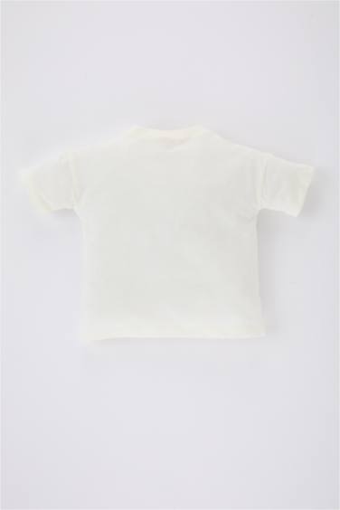 T-Shirt Col Rond à Manches Courtes pour Bébé Garçon