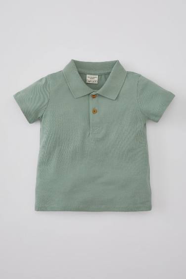 T-Shirt Polo À Manches Courtes en piqué BéBé Garçon