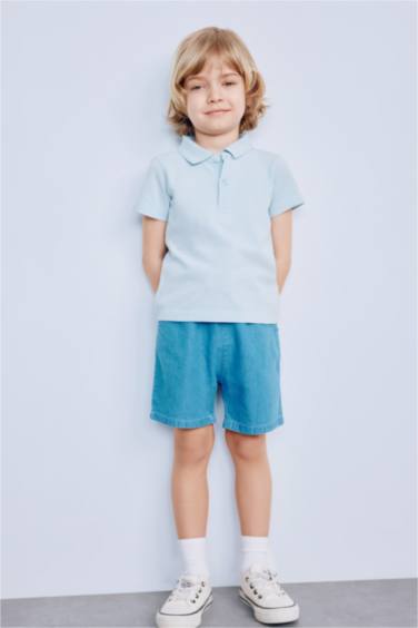 Baby Boy Pique Short Sleeve Polo Basic T-Shirt