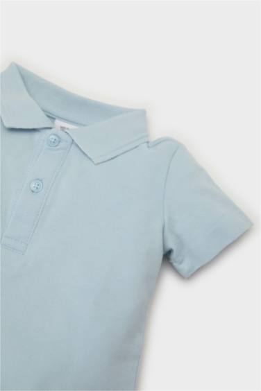 Baby Boy Pique Short Sleeve Polo Basic T-Shirt
