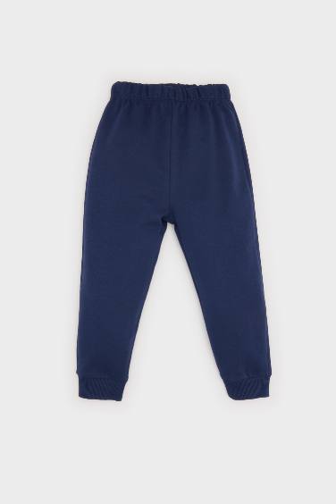 Baby Boy Elastic Waist Leg Basic Sweatpants