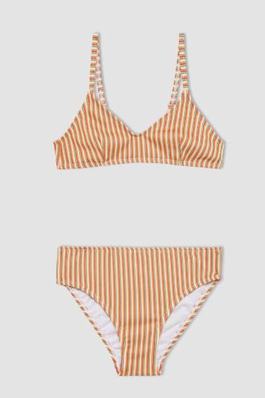 Girl Striped Bikini Set