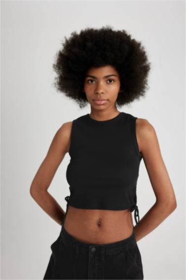 Slim Fit Camisole Crew Neck Tank Top