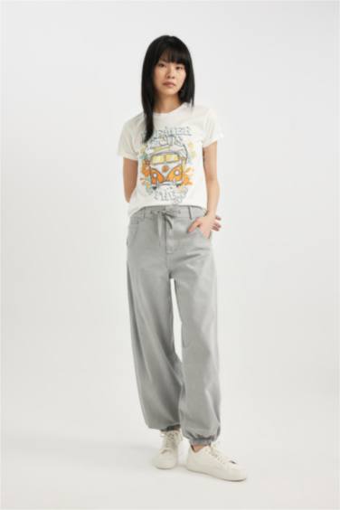 T-Shirt imprimé Slim à Manches Courtes