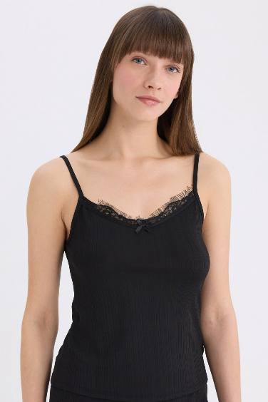 Верх пижамы новогодний на бретельках, Fall in Love