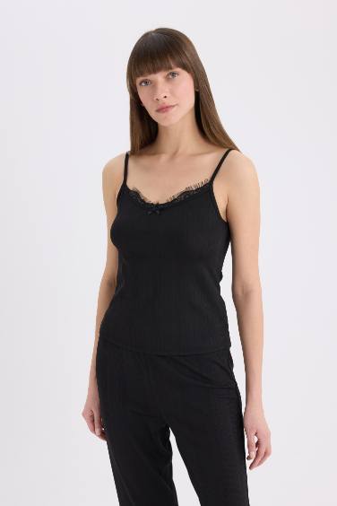 Верх пижамы новогодний на бретельках, Fall in Love