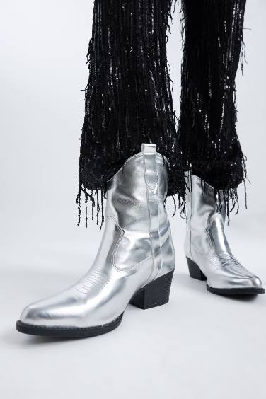 Faux Leather High Sole Boots