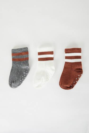 Baby Boy 3 Piece Cotton Long Socks