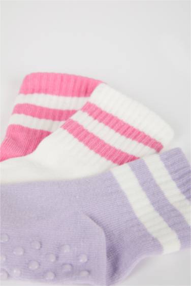 Baby Girl 3 Piece Cotton Long Socks