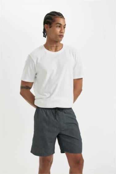 Short de Bain Court coupe régulière à Doublure Filet