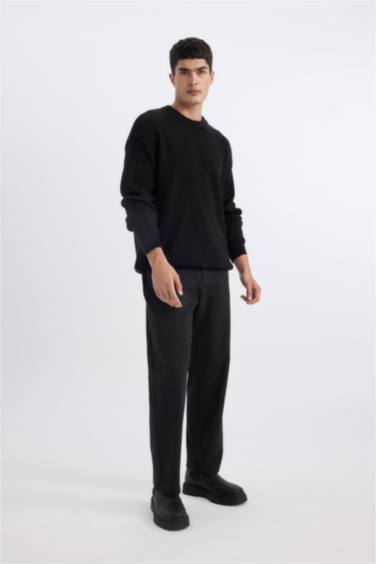 Relax Fit Regular Hem Trousers