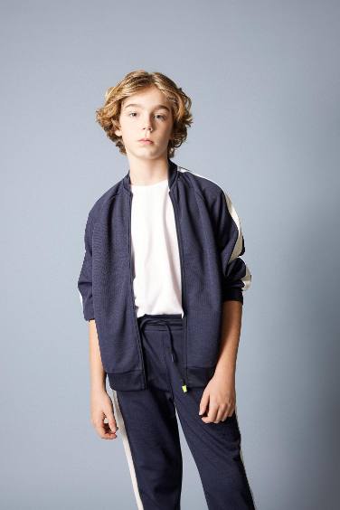 Boy College Collar Bomber Jacket