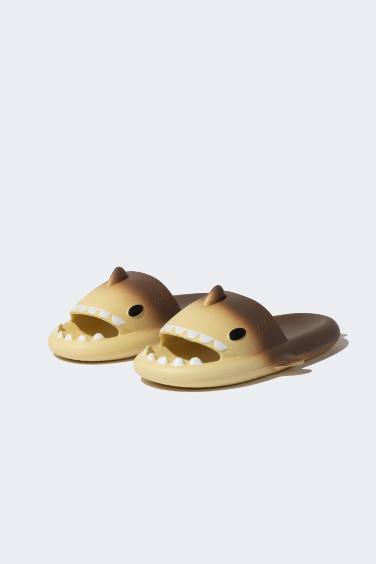 Man High Sole Shark Eva Slippers