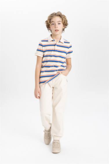 Boy Regular Fit Standard Leg Gabardine Trousers