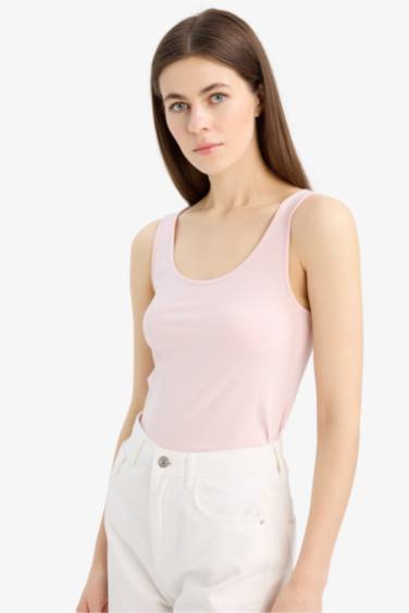 Әйелдерге слим пішімі дөңгелек жаға негізгі Ішкөйлек