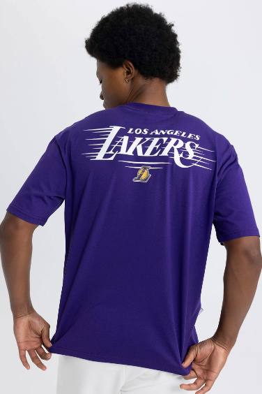 DeFactoFit NBA Los Angeles Lakers Oversize Fit T-Shirt